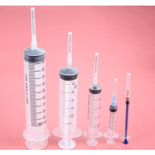 1pc Medical Syringes Sterile DIY/dispensing Cosmetic Perfume Lotion Liquid Dispensers 1ml 5m 20ml 50ml 100ml
