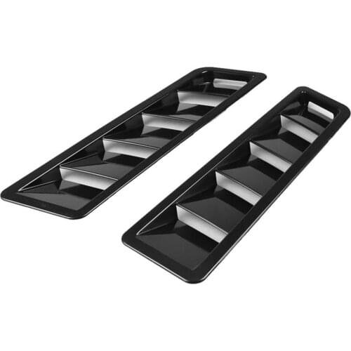 2Pcs Car Hood Scoop Styling Air Vent Trim Louver Air Flow Intake Decoration