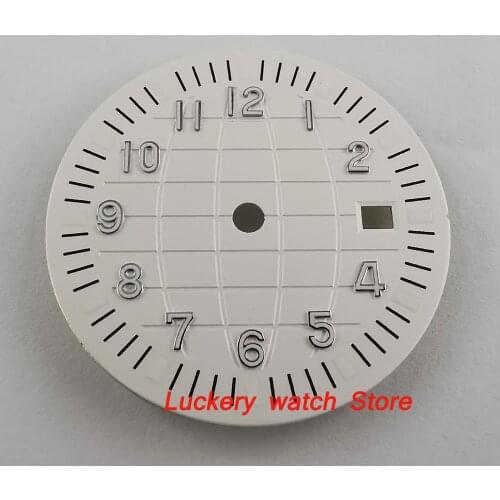 31.6mm no logo white dial fit for 2824 2836 Miyota 8215 821A Mingzhu 2813 Automatic movement-BP47