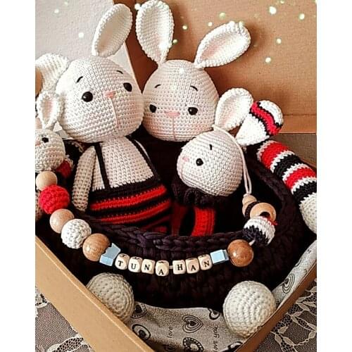 4 PIECE AMUGURİMİ ORGANIC BABY KNITTING KIT