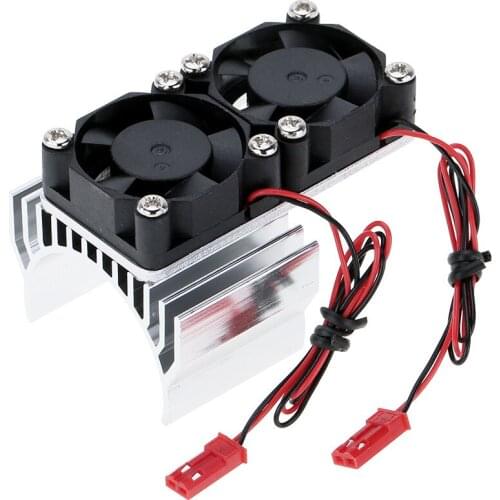 7019 Motor Heat Sink With Two Cooling Fans for 1/10 HSP RC Car 540/550 3650 Motor