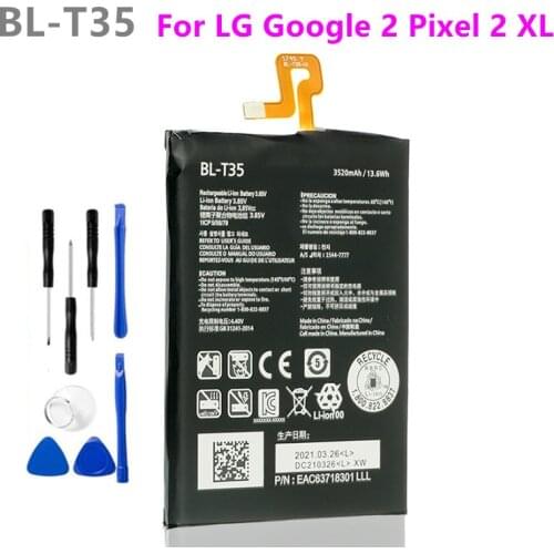 BL-T35 3520mAh Replacement Battery For LG Google2 Google 2 Pixel 2 XL Pixel2 BL T35 BLT35 Mobile phone Batteries + Free Tools