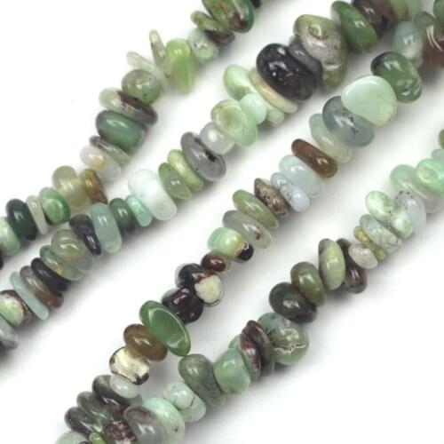 6-8mm chip shape Chrysoprase beads natural GEM stone beads DIY loose beads for jewelry making strand 34" free shipping wholesale