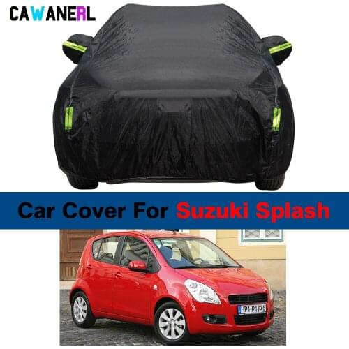 Full Car Cover For Suzuki Splash 2008-2016 Indoor Outdoor Anti-UV Sun Shade Fog Rain Snow Dust Resistant Cover Waterproof