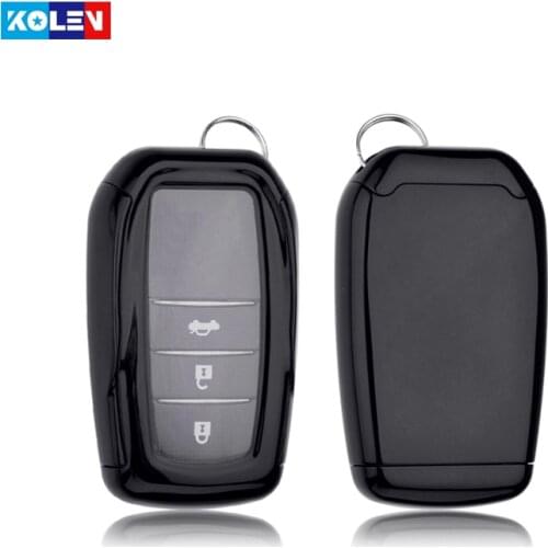 TPU+PC Car Remote Key Full Cover Case For Toyota Rav4 Auris Avensis Prius Aygo Camry Crolla Land Cruiser 200 Prado Crown Holder