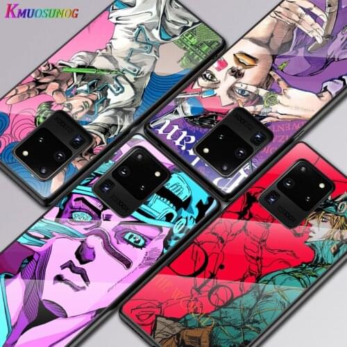 JoJo bizarre adventure For Samsung Galaxy A91 A81 A72 A71 A52 A51 A41 A31 A21S A11 A01 Tempered Glass Cover Phone Case