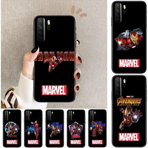 Iron Man Black Soft Cover The Pooh For Huawei Nova 8 7 6 SE 5T 7i 5i 5Z 5 4 4E 3 3i 3E 2i Pro Phone Case cases