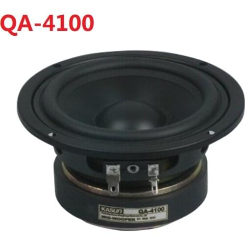 2PCS Kasun QA-4100 4'' midrange speaker PP cone mid-woofer round frame power handle 80W