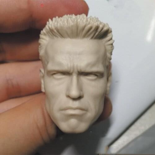 For Sale 1:6 Scale Arnold Schwarzenegger Male White Head Sculpt Carving Model Suitable for 12" Action Figure Accessory in Stock