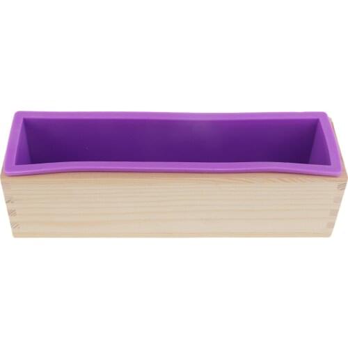 Soap Making Soap Rectangle Soap Mold With Wooden Box And Cutter Shape