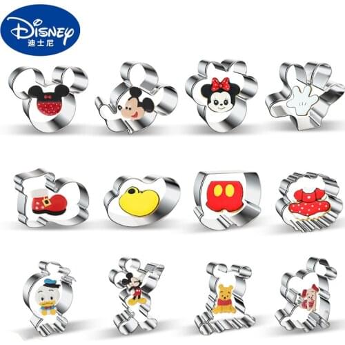 Disney Mickey Mouse Cookie Cutter Biscuit Press Stamp Embosser Sugar Pasty Cake DIY Baking Mould Cartoon Cake Mould