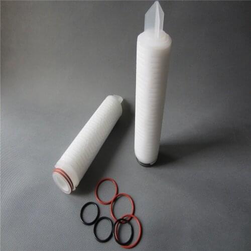 Hotsale PTFE membrane pleated cartridge 0.22micron gas filter
