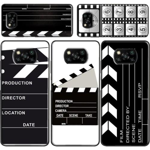 Film Movie Clapper Board Case For Xiaomi Redmi 9 A 9C 8 T 7 For Redmi Note 9S 10 Lite Mi 10 Ultra POCO F2 Pro X3
