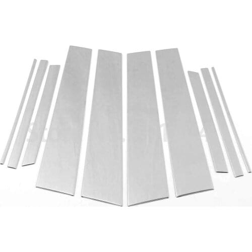 Chrome Window Center Pillar Cover For Toyota RAV4 2014 2015 2016 2017 2018Stainless Steel Trim Decoration Accessories