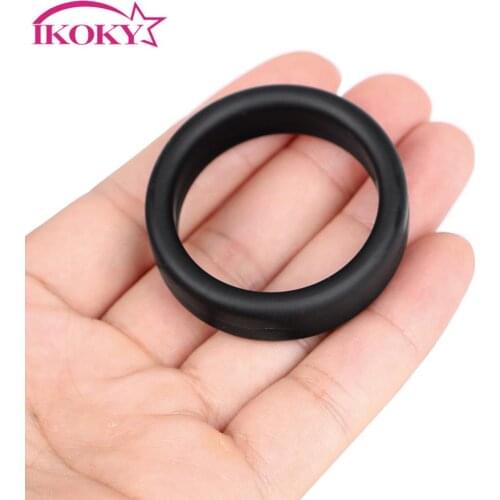 IKOKY Dildo Extender Male Masturbator Sex Toys for Men Delay Ejaculation Penis Ring Cock Ring