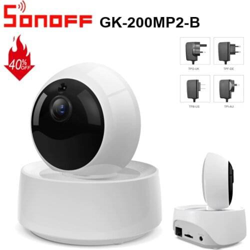 Sonoff GK-200MP2-B IP Security Camera WiFi Wireless APP Controled 1080P HD Motion Detective 360° Viewing Activity Alert Camera