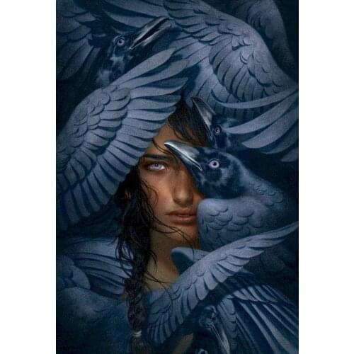 GATYZTORY Frame DIY Paint By Numbers Figure Oil Painting By Numbers wing Woman On Canvas Handpaint Coloring By Numbers