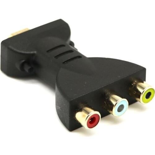 High quality HDMI Male to 3 RCA Female Composite AV Audio Video Adapter Converter for TV
