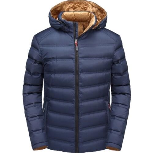 Men Slim Fit Coat Winter Warm Casual Fashion Down Jackets Stand Collar Coat Outwear Tops Old style jacket price reduction