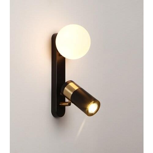 Nordic Wall Lamps Modern Hotel Living Room Aisle Bedside Bedroom Reading Rotating Wall Sconces Interior Decor Lighting Fixturess