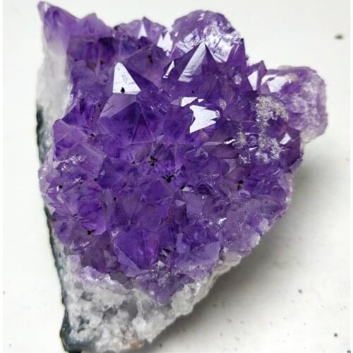 Natural Amethyst Cluster Rock Freeform Specimens Modern Decorate Feng Shui In Bulk
