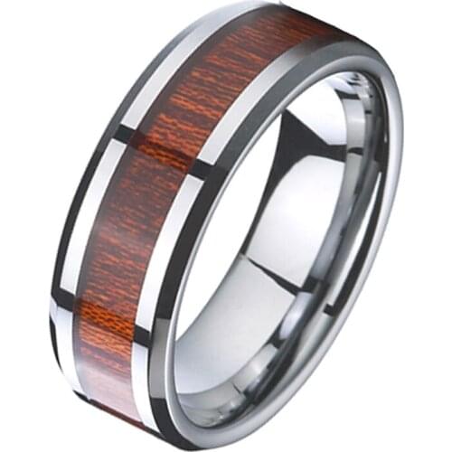 8mm width mens and womens wedding band couple rings tungsten carbide jewelry finger comfort fit USA design