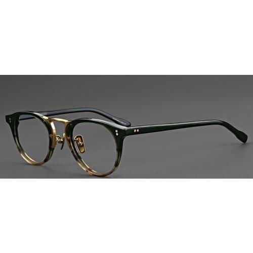 Retro Round Circle Glasses Man hanamade Optical Prescription Myopia presbyopia reading titanium Acetate woman Eyeglasses Frame