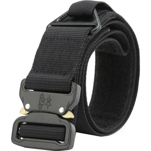 New Unisex belt High quality Nylon Alloy Insert buckle Men belt casual Multifunction outdoor Military training Men & Women belt