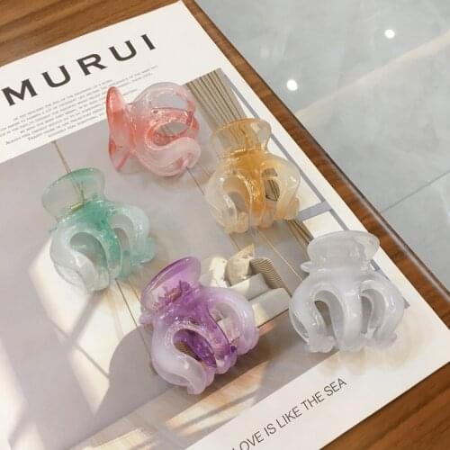 Ruoshui 5cm Small Candy Color Hairpins Hair Claws Woman Korean Style Hair Clips Girls Hair Accessories Hairgrip Barrettes