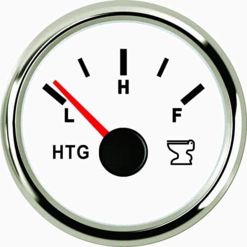 SAMDO 52mm Holding Tank Level Gauge Meter Indicator 0-190ohm Signal 12V/24V For Car Boat