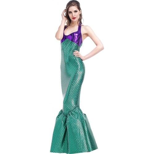 Sexy Mermaid Costume Women Cosplay Halloween Costume For Adult Carnival Party Fancy Dress