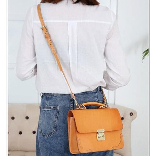 Retro luxury natural real leather ladies fog wax handbag daily outdoor weekend designer hot sale cowhide shoulder messenger bag