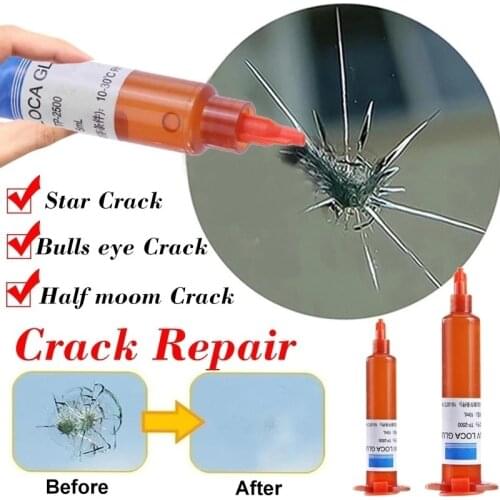 5ml UV Glue Optical Clear Glue Window Repair Tool for Repair Long Crack Glass Broken Crack Qucikly Restore Window or Screen