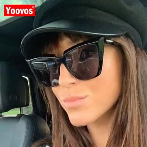 Yoovos Cateye Women Sunglasses Big Frame Women Sun Glasses Retro Sunglasses For Women Luxury Eyewear Brand Design Oculos De Sol