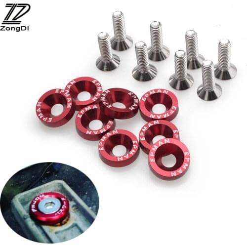 ZD 10X Car modified screw gaskets six colors for Suzuki Swift Volkswagen Passat B5 B6 Tiguan Jetta MK6 Skoda Octavia A7 A5