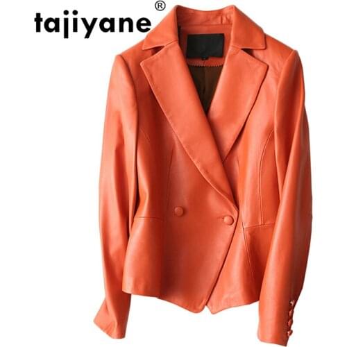 Real Genuine Leather Jacket Women Clothes 2020 100% Sheepskin Coat Spring Korean Vintage Elegant OL Slim Suit Outwear ZT2303