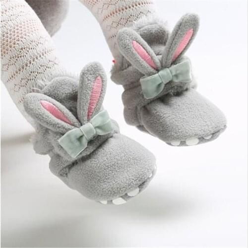 Winter Baby Socks Shoes Lovely Boy Girl Toddler First Walkers Booties Cotton Soft Anti-slip Warm Infant Crib Shoes