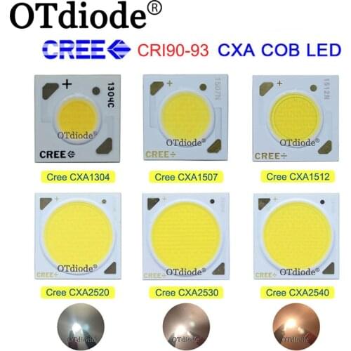 10PCS/lot Cree High CRI 90-93 CXA1304 CXA1507 CXA1816 CXA2520 CXA2530 CXA2540 2700K 3000K 3500K 4000K CRI90 COB Chip Diode LED