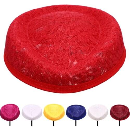 14.5*18*3CM TH044 fascinator millinery sinamay base material DIY event accessories craft with lace cocktail 2pieces/lot