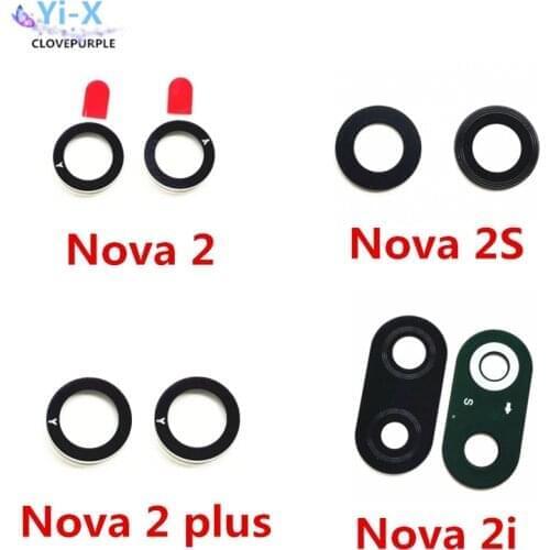 2pcs/lot Rear back main camera glass lens for Huawei Nova 2 2S 2i Plus Nova2 Nova2S Nova2i