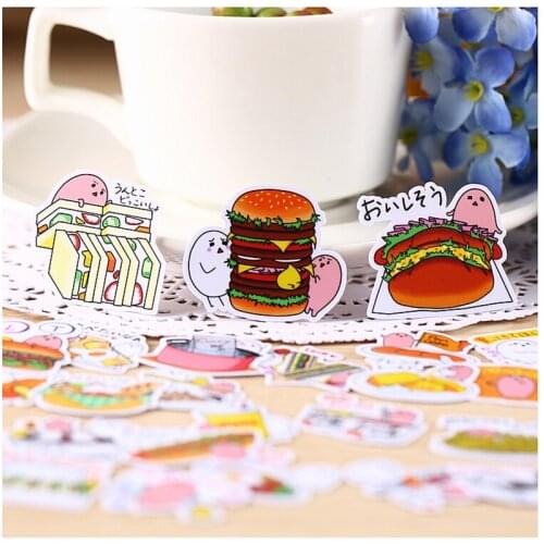 40pcs Creative kawaii self-made gourmet kitchenette food stickers beautiful stickers /decorative sticker /DIY craft photo albums