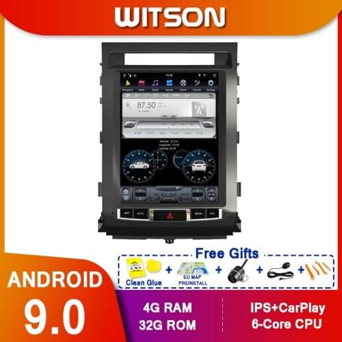WITSON Android 9.0 vertical screen Car Gps Navigation tesla GPS NAVIGATION Radio player for TOYOTA LAND CRUISER 2016