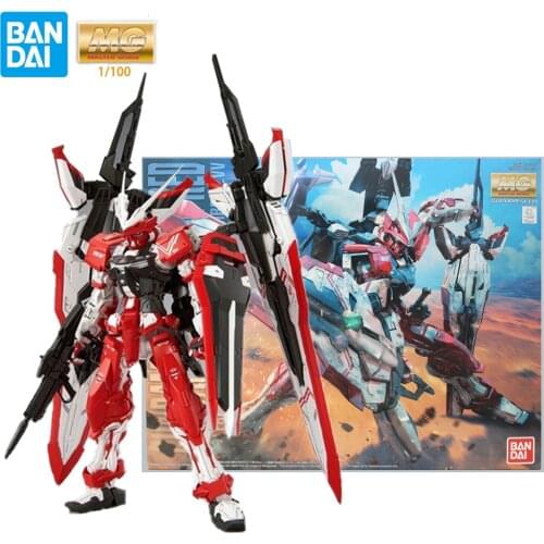 Bandai Gundam MG Seed Astray 1/100 Gundam Astray Turn Red Anime Figures ABS Assembly Model Mecha Robot Toys Birthday Gift 18CM
