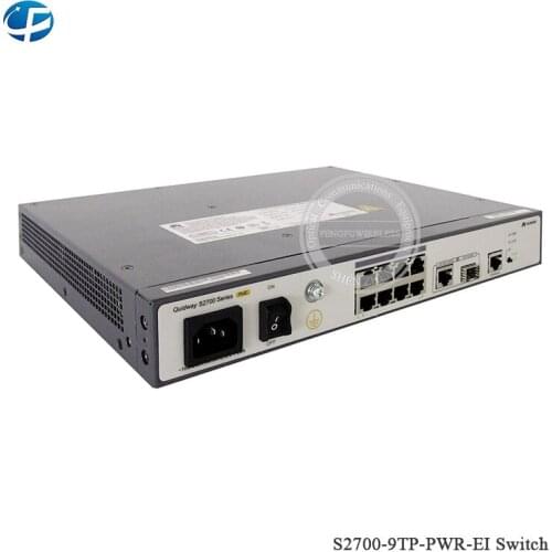 Ethernet Switch S2700-9TP-PWR-EI POE power supply Mainframe(8 Ethernet 10/100 ports, PoE+ ，AC 110/220V)