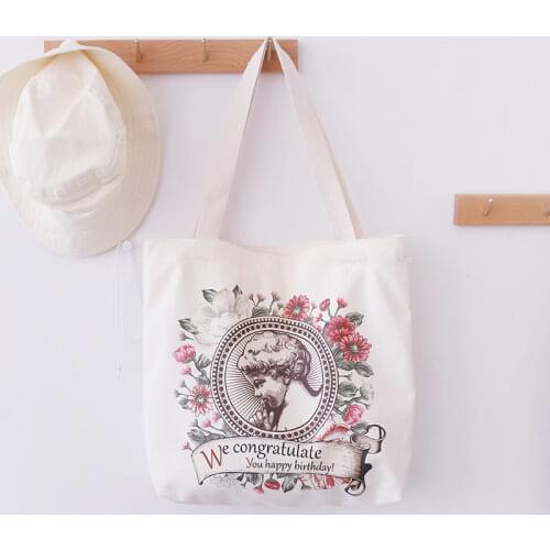 Canvas Printed Shoulder Bags Purses and Handbag for Women 2021 Female Shopper Casual Fashion Girls Shopping Totes Wholesale sac