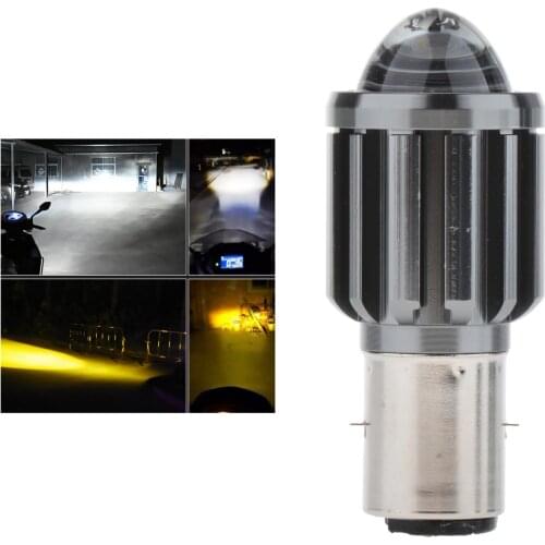 Motorcycle Headlight LED Bulbs Hi Lo beam Fog Lights Scooter Accessories H6