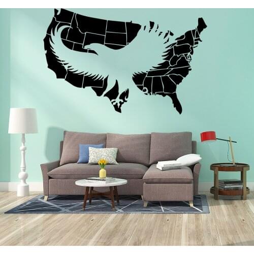 Cartoon Eagle Wall Stickers Decorative Sticker Home Decor Decor Living Room Bedroom Removable Wall Art Sticker Murals