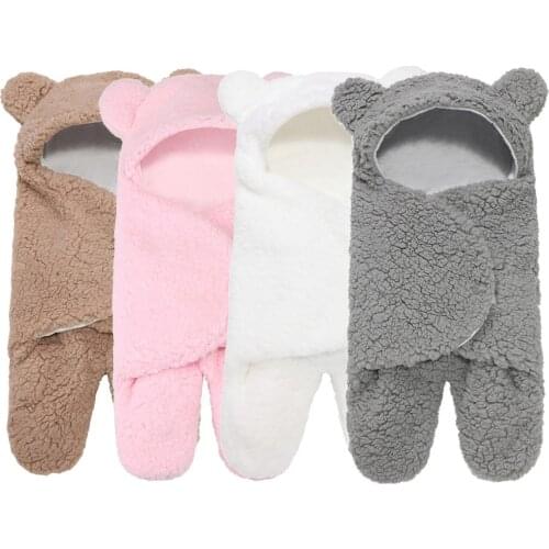 Ins new winter childrens split-leg plush sleeping bag anti-kick quilt plus velvet hug baby stroller sleeping bag sleeping kids