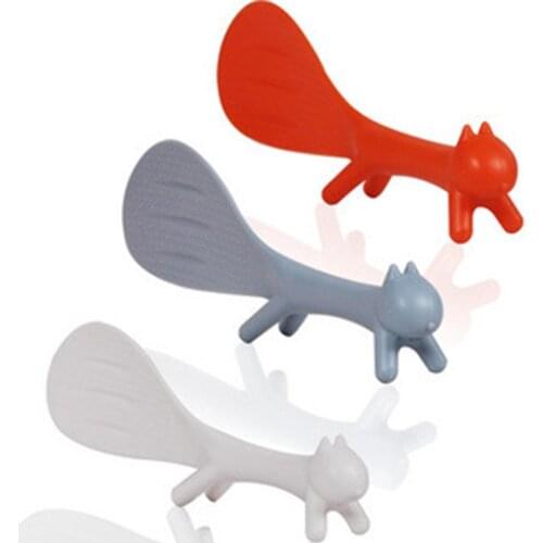 Cute Cartoon Non-stick Squirrel Shape Spoon Rice Scoop Ladle Kitchen Cooking Tool