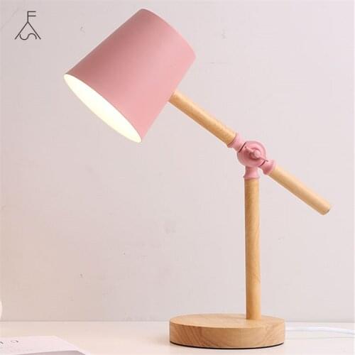Nordic Table Lamp for Bedroom Modern Bedside Lamp Office Bureau Led Desk Lamp Living Room Decoration Kids Book Reading Light E27